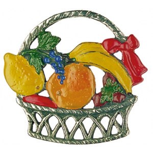Pewter Ornament Fruit Basket