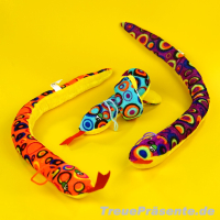 Plüschsatin-Schlange ca. 54 cm, farblich sortiert