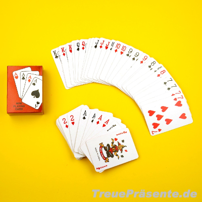 Mini-Spielkarten Rommé, ca. 6 cm
