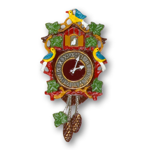 Pewter Ornament Cuckoo Clock