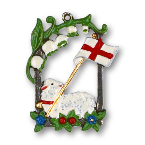 Pewter Ornament Easter-Lamb