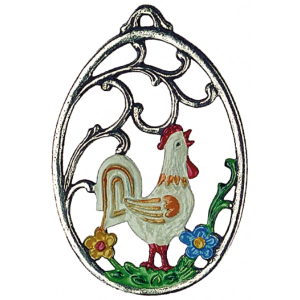 Pewter Ornament Cock
