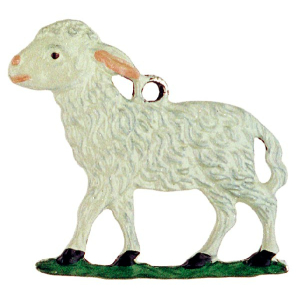 Pewter Ornament Standing Sheep