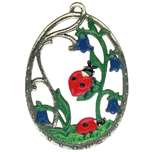 Pewter Ornament Ladybird