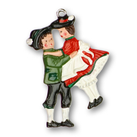 Pewter Ornament Dancing Couple
