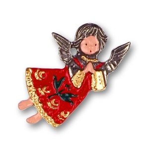Pewter Ornament Dirndl Angel praying