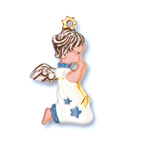 Pewter Ornament Angel kneeling