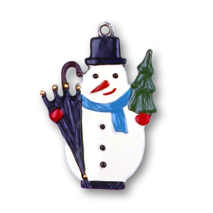 Pewter Ornament Snowman