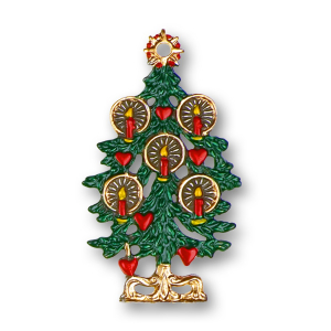 Pewter Ornament Christmas Tree