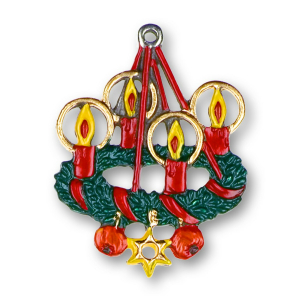 Zinnfigur Adventskranz