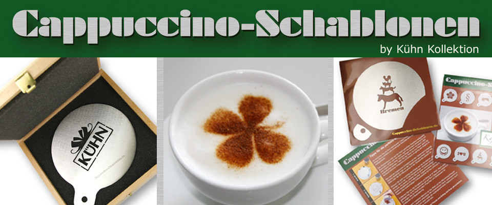 Cappuccino-Schablonen